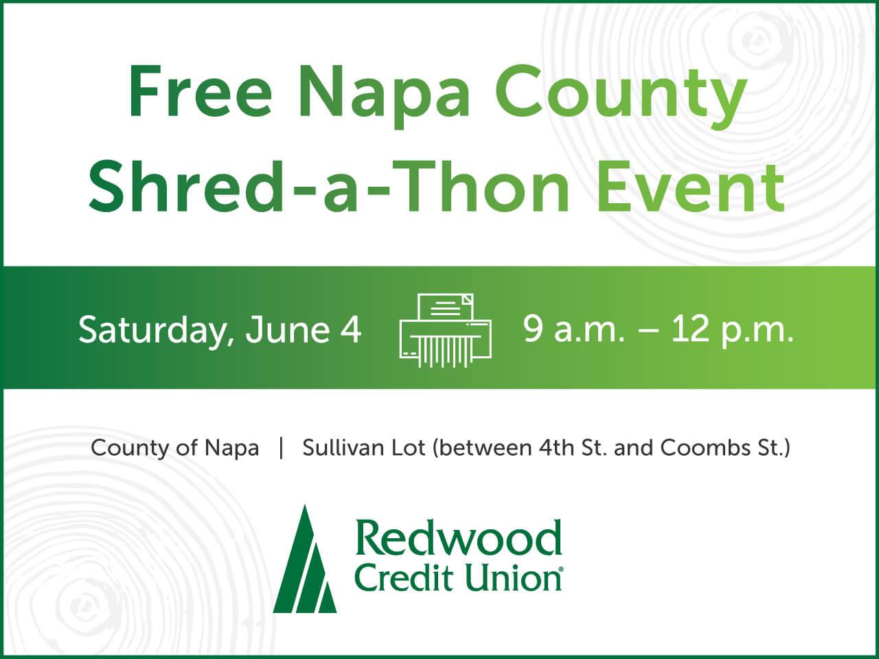 Redwood Credit Union to Host Free Document Shredding Event in Napa